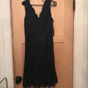 Green Lace Vera Wang Dress